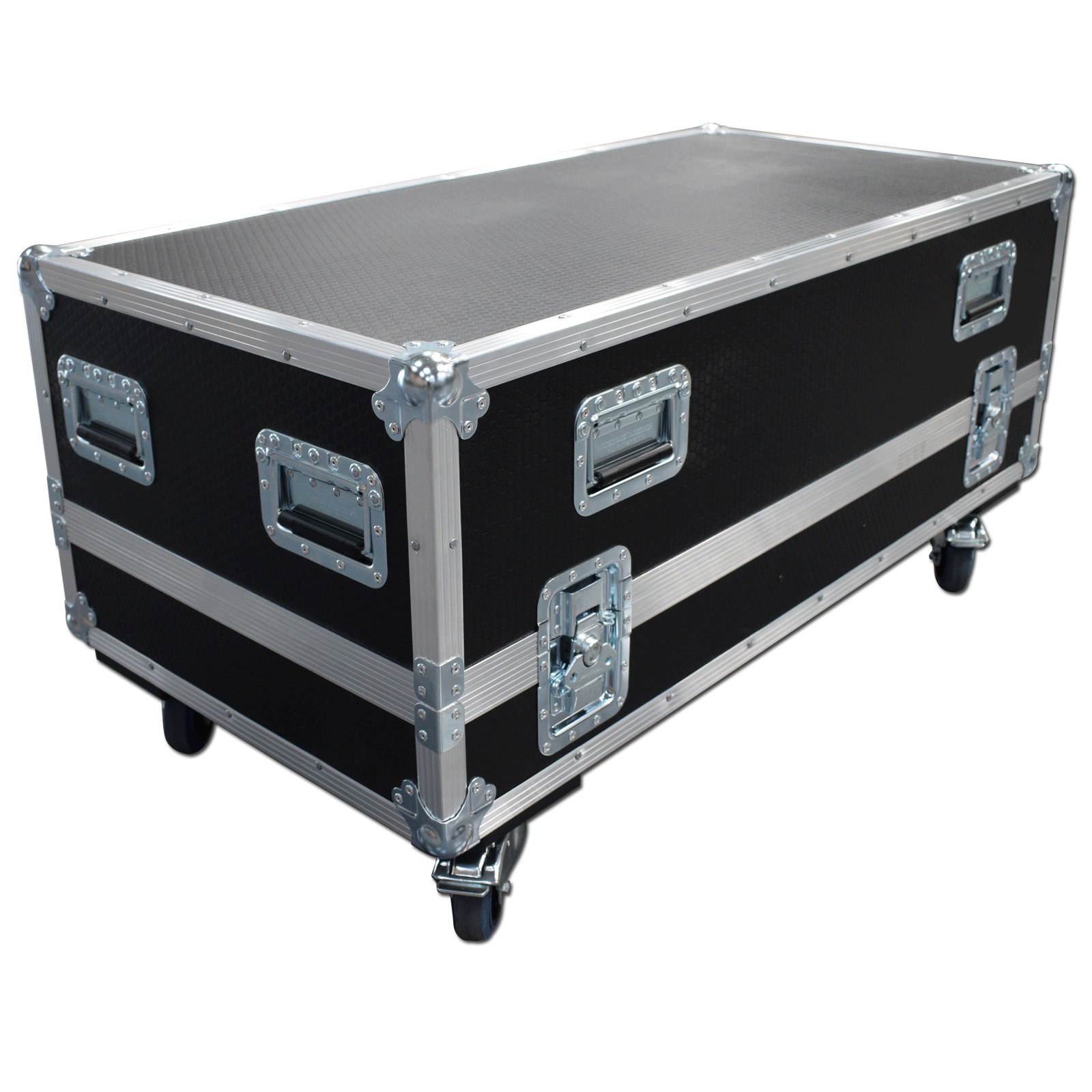 Twin Speaker Flightcase for Funktion 1 Resolution 5 Skeletal With 150mm Storage Compartment 
